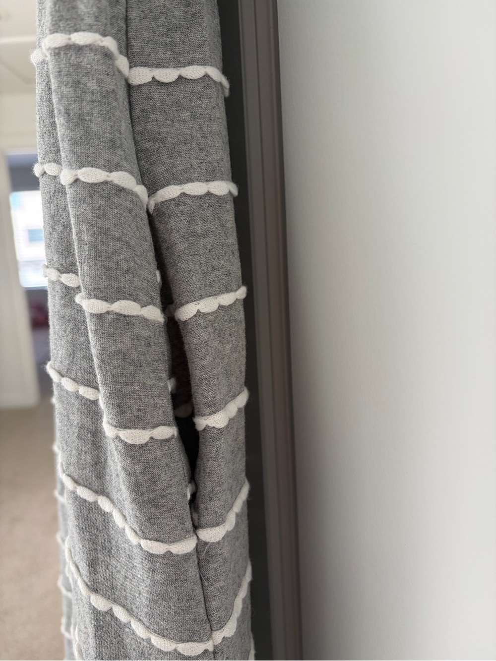 Grey Polagram Knee Length Dress - Picture 4 of 5